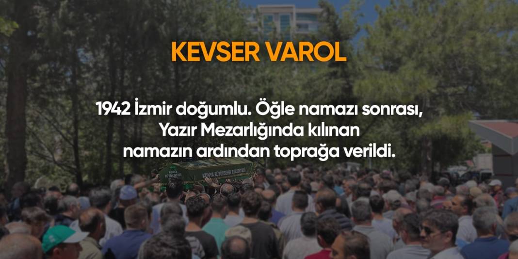 Konya'da bugün vefat edenler | 6 Ağustos 2024 8